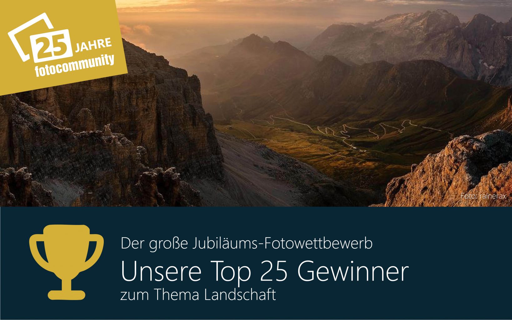 fotocommunity Jubiläumswetbewerb: Top 25 zum Thema Landschaft